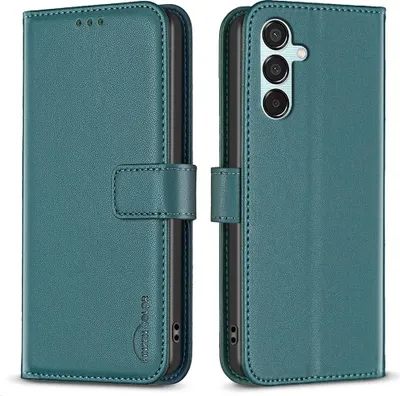 Produktbild von Samsung Galaxy M15 Hülle - BINFEN Klapphülle - Grün