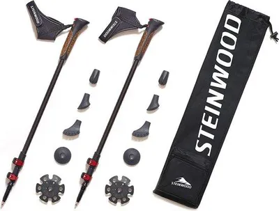 Produktbild von Famanu Nordic Walking Stöcke - Leichtgewichtig, faltbar, verstellbar