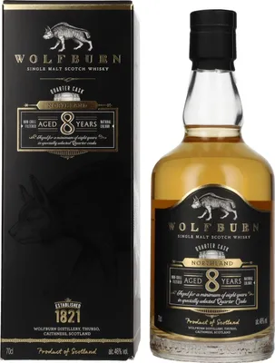 Produktbild von Wolfburn 8 Years Old NORTHLAND Quarter Cask Single Malt Scotch Whisky 46% Vol. 0,7l in Geschenkbox