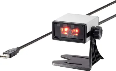 Produktbild von Renkforce FS5022J 2D Barcode-Scanner Kabelgebunden 2D Imager Silber, Schwarz Desktop-Scanner (Stationär) USB