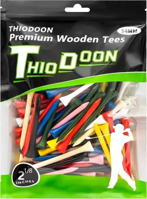 Produktbild von Famanu Golftees Set - 100 bunte Golfaccessoires in 54mm, 70mm, 83mm