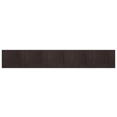 Immagine prodotto di vidaXL Tappeto rettangolare marrone scuro 80x1000 cm Bamboo