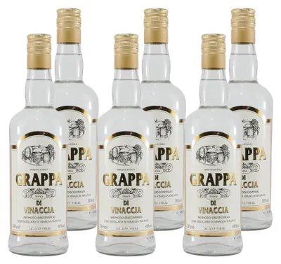 Produktbild von Grappa di Vinaccia Bianca (6 x 0,7L)