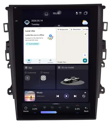 Produktbild von Für Ford Mondeo MK5 12.1" Touchscreen Android Autoradio GPS Navigation CarPlay