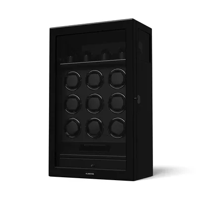 Obrázek produktu pro Klarstein SecureTouch natahovač hodinek, 9+4 hodinky, motor Mabuchi, klavírní lak, 41 režimů, zámek, LED diody