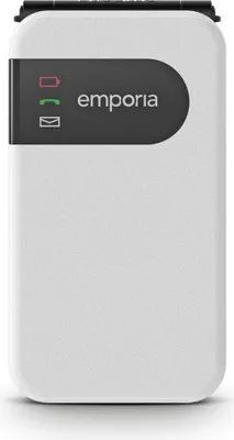 Produktbild von Emporia emporiaSIMPLICITYglam, Klapphandy, Single SIM, 7,11 cm (2.8"), Bluetooth, 1300 mAh, Schwarz, Weiß