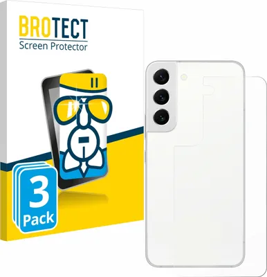 Produktbild von 3x BROTECT Schutzglas für Samsung Galaxy S22 5G (Rückseite) Schutzfolie Panzer Folie Glas Display Schutz klar