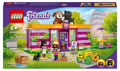 Immagine prodotto di LEGO 41699 Friends Animal Adoption Café, playset Heartlake City con animali e mini-dolls per salvare gli animali, giocattolo per età superiore a 6 anni