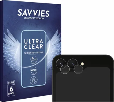 Produktbild von 6x Für Samsung Galaxy Z Flip 7 FE (NUR Kameraschutz) Schutzfolie Savvies Displayschutz Display Schutz Folie Klar Transparent