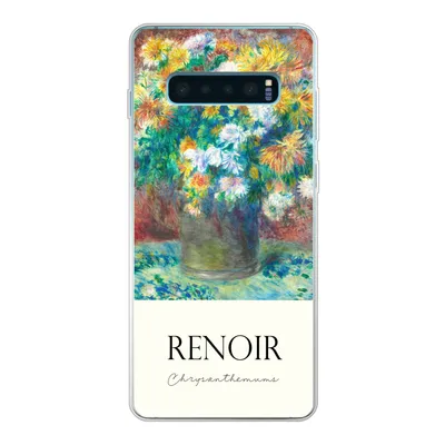 Produktbild von MuchoWow® Handyhülle Schutzhülle Hülle für Samsung Galaxy S10 Lite Renoir - Chrysantheme - Gemälde Silikon Softcase Handy Hülle - Schutz