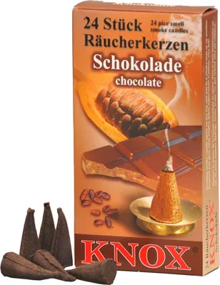 Produktbild von Knox Räucherkerzen - Schokolade 24 Stück
