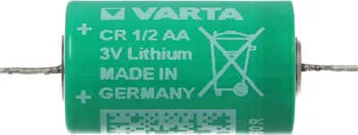 Produktbild von Varta CR1/2AA Lithium Batterie 6127 mit axialem Lötdraht