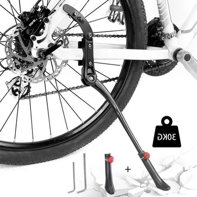 Produktbild von Famanu Fahrradständer verstellbar - Aluminiumlegierung - universell - rutschfeste Gummifüße - für 26-29 Zoll Fahrräder