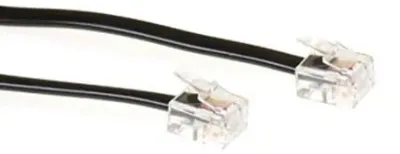Produktbild von ACT RJ11 - RJ11 cable, Black 1.0m, 1 m, RJ11, RJ11, Schwarz, Männlich, Männlich