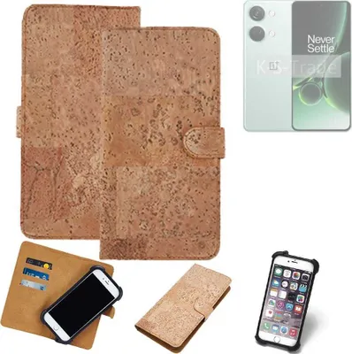 Produktbild von K-S-Trade Hülle kompatibel mit OnePlus Nord 3 5G  Kork Handyhülle Cover  Schutzhülle TPU Case Bumper in Hellbraun, (1x)