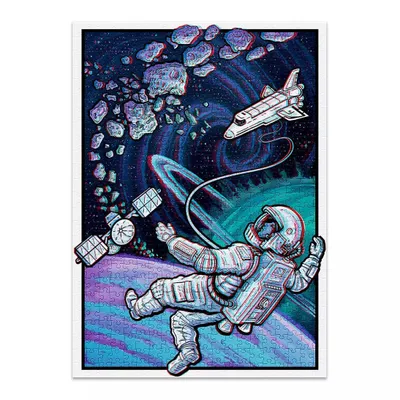 Produktbild von CLOUDBERRIES Puzzle Universe 3D mit Brille 500 Teile