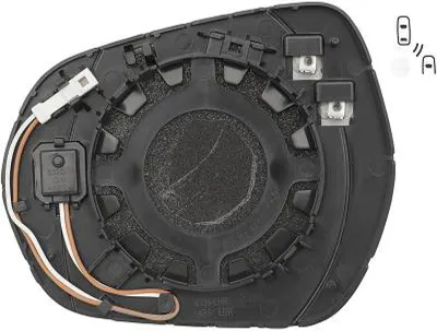 Produktbild von DIEDERICHS Spiegelglas Außenspiegel Rechts für FORD Fiesta Mk7 Schrägheck Beheizbar Konvex 1407226
