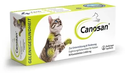 Produktbild von Canosan 30 Kautabletten a 600mg für Katzen Boehringer Ingelheim Gelenke Katze