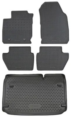 Produktbild von Gummi Kofferraumwanne + Fußmatten Set für Ford EcoSport 2, Bj. 10/2017-