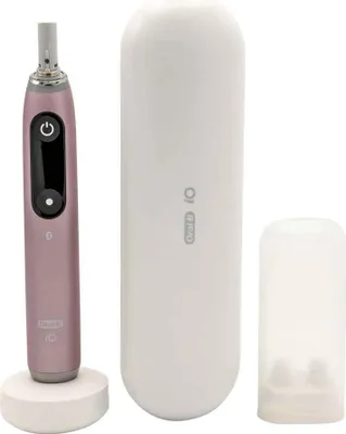 Produktbild von Oral-B iO Series 9n, Erwachsener, Rotierende-vibrierende Zahnbürste, Tägliche Pflege, Zahnfleischpflege, Sensibel, Whitening, Rose, 2 min, Rose