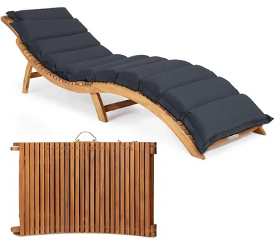 Produktbild von CASARIA® Sonnenliege mit Kofferfunktion, FSC®-Zertifiziert, inkl. Auflage