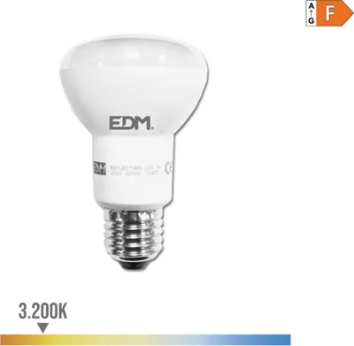 Produktbild von LED-Lampe EDM 35477 F 7 W 48 W 37 W E27 600 lm 470 lm Ø 6,3 x 10 cm Reflektor (3200 K)