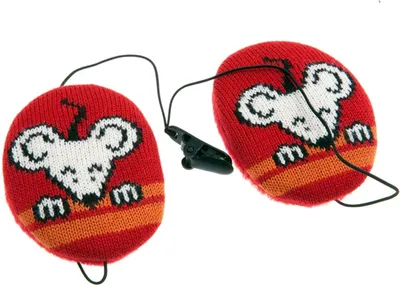 Produktbild von (( earbags | KIDS Ohrenwärmer , Kindermaus rot, S