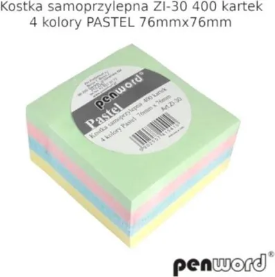Produktbild von Selbstklebender Pastell-Würfel 76 x 76 mm, 400 Stück – Penword