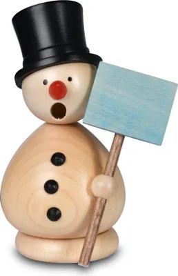 Produktbild von Schneemann Günter natur (10cm) Räuchermann von KWO