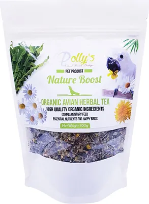 Immagine prodotto di Polly's Nature Boost - Tè biologico per pappagalli 50g