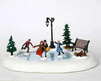 Productafbeelding van Kerstfiguur Schaatsbaan Winter skating LEMAX