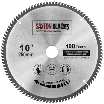 TCT Kreissägeblatt 250 mm, 100 Zähne, 30 mm Bohrung