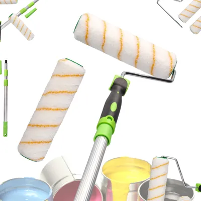 Immagine prodotto di Set di rulli per pittura con manico telescopico da 130 cm