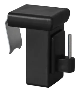 Produktbild von 10x Fensterhaken Dekohaken Fensterclip für Fensterdekoration Schwarz - Fensterdicke: 10-27mm
