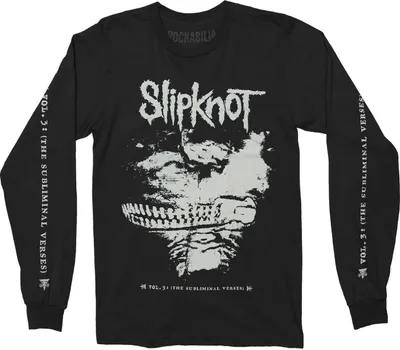Immagine prodotto di Slipknot - Maglietta "Subliminal Verses" per uomo/donna Unisex Manica Lunga RO482 (M) (Nero)