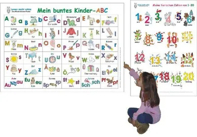 Produktbild von Mein buntes Kinder-ABC + Meine tierischen Zahlen/2 Poster