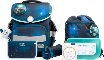 Produktbild von School Mood Timeless Pro Moritz (Weltall), 7-tlg. Schulranzenset