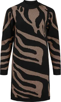 Produktbild von Object Ray Aop Langarmkleid Braun XS Frau Braun XS