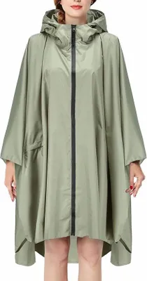 Produktbild von Famanu Regenjacke Ultraleicht Wasserfest - Grün