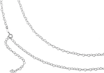 Produktbild von SILBERKETTEN STORE Bauchkette Herzen klein - 925 Silber, Länge wählbar von 65-110cm - 105cm