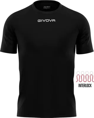 Produktbild von Sport-T-Shirt Givova Capo Schwarz - 3XS