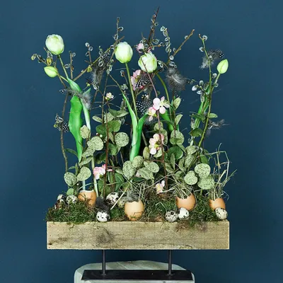 Produktbild von Kirschblütenzweig künstlich weiß 95cm Deko Frühlingsdeko Seidenblumen Kunstblume