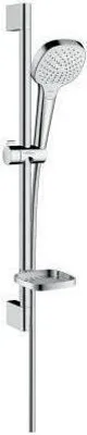 Produktbild von hansgrohe Brause-Set Croma Select E Vario 669mm Brausestange, weiß/chrom