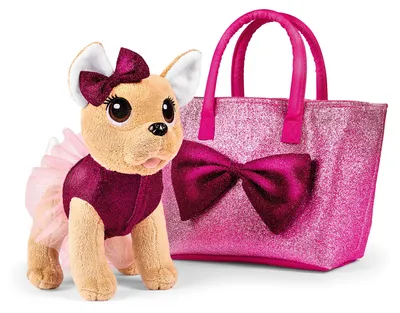 Obrázek produktu pro Plyšová hračka s taškou Chi chi love bows sparkle, 20 cm