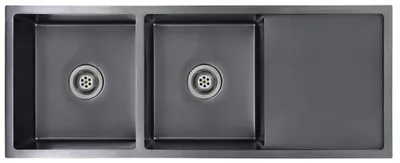 Obrázok produktu pre vidaXL Ručne vyrobený kuchynský drez z čiernej nehrdzavejúcej ocele