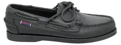 Produktbild von Sebago Docksides, Full-Grain Leather (Glattleder), total black, Men 7000H00-924 43