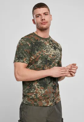 Obrázek produktu pro Urban Classics Pánské tričko s krátkým rukávem Galltould maskáčová zelená S