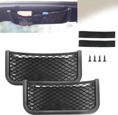 Produktbild von Aufbewahrungsnetze für Camper, 2 Stück, elastisch, selbstklebend, für Auto und SUV
