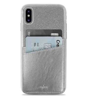 Obrázok produktu pre Strieborný vreckový kryt Shine pre Apple iPhone X/XS