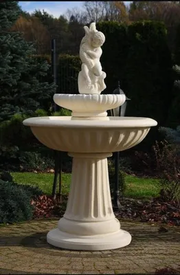 Produktbild von Zierbrunnen Springbrunnen 150cm Skulptur Brunnen Deko Garten Fontaine Teich Neu